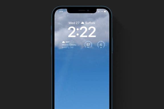 Image for article: How to Create a Weather Lock Screen on iPhone
