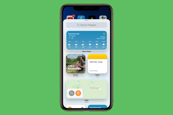 Image for article: How to Adjust the Size of Your Home Screen Widgets in iOS 14