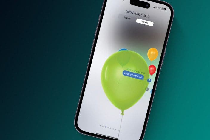 How Do I Send a Text Message with Balloons?
