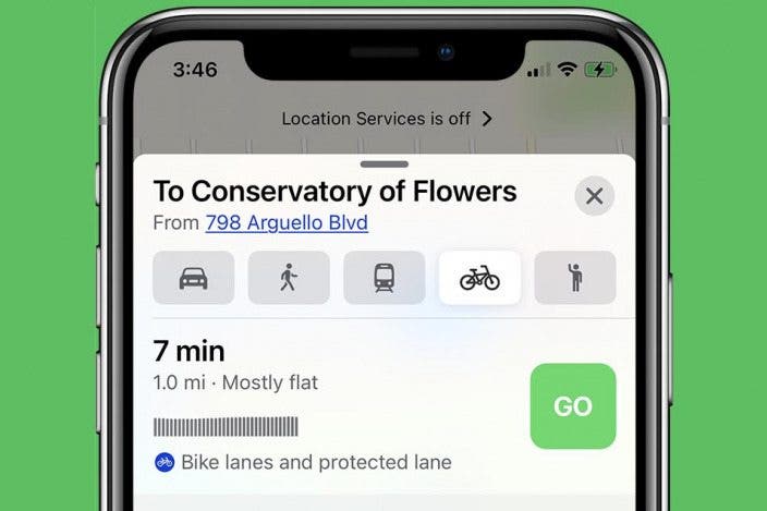 How to Get A Bike Route Map from Apple Maps on Your iPhone 