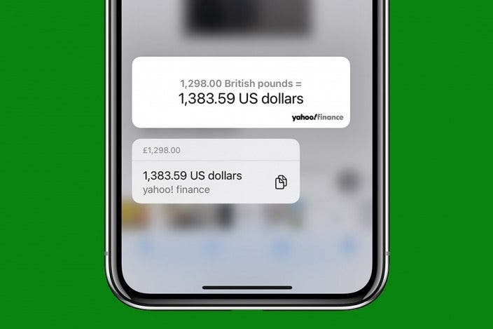 How to Convert Currency with Live Text on iPhone