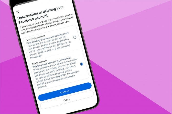 How to Deactivate or Delete Facebook on an iPhone