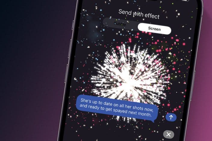 How to Send Fireworks on iPhone & iPad: Text Message Effects