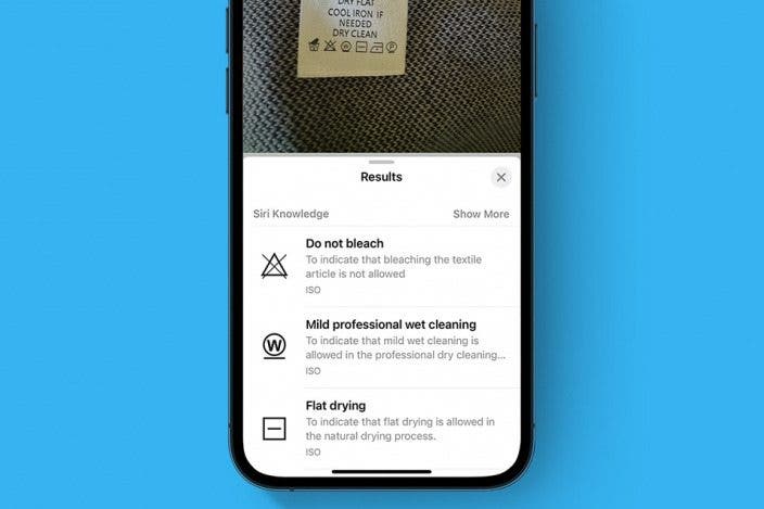 Decipher Laundry Symbols with Your iPhone Camera