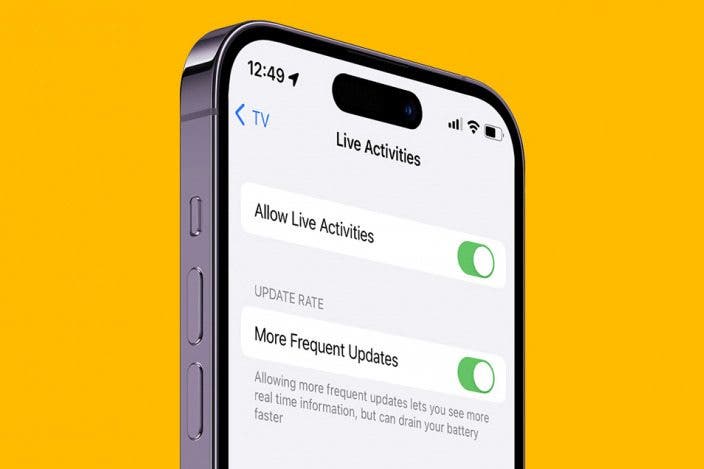 Live Activities on iPhone: Enable More Frequent Updates