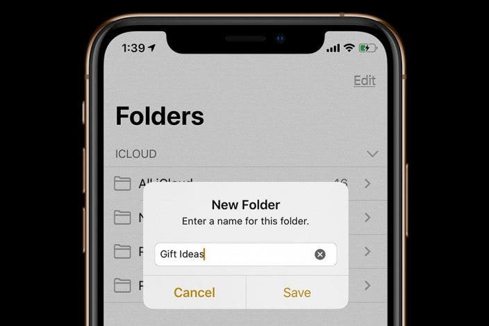How to Make Folders on the iPhone & iPad in the Notes App 