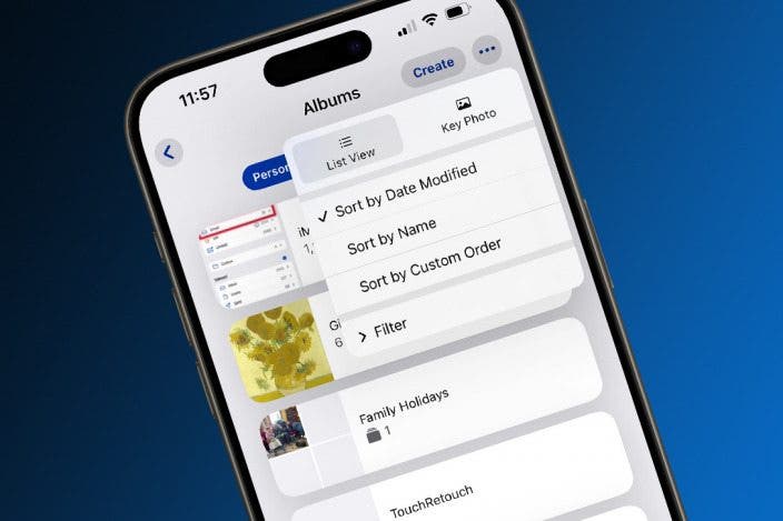 How to Rearrange & Organize Photo Albums on iPhone & iPad