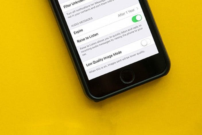 How to Use Raise to Listen or Reply to Audio Text in Messages