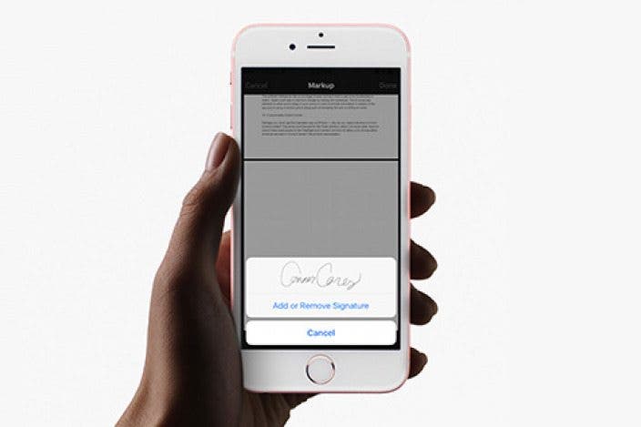 How to Sign a PDF Document in the iPhone Mail App