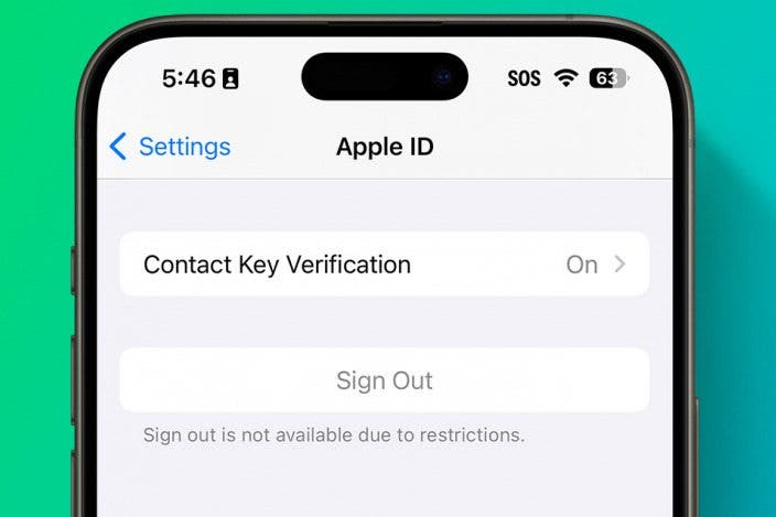 How to Fix Sign Out Is Not Available Due to Restrictions