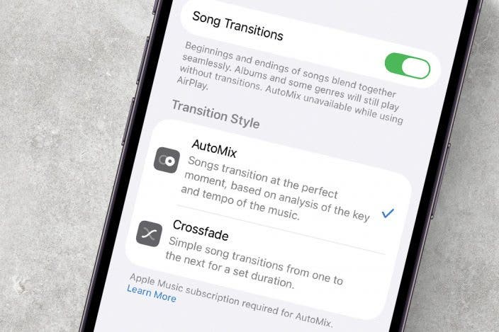 How to Turn Off Apple Music Song Transitions