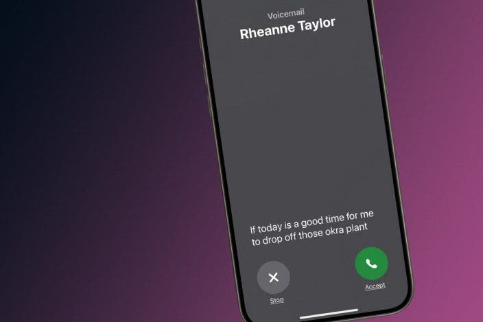 See Real-Time Transcriptions of Voicemails with Live Voicemail