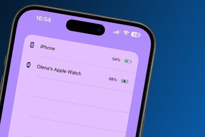 Apple watch battery percentage on iphone 2025
