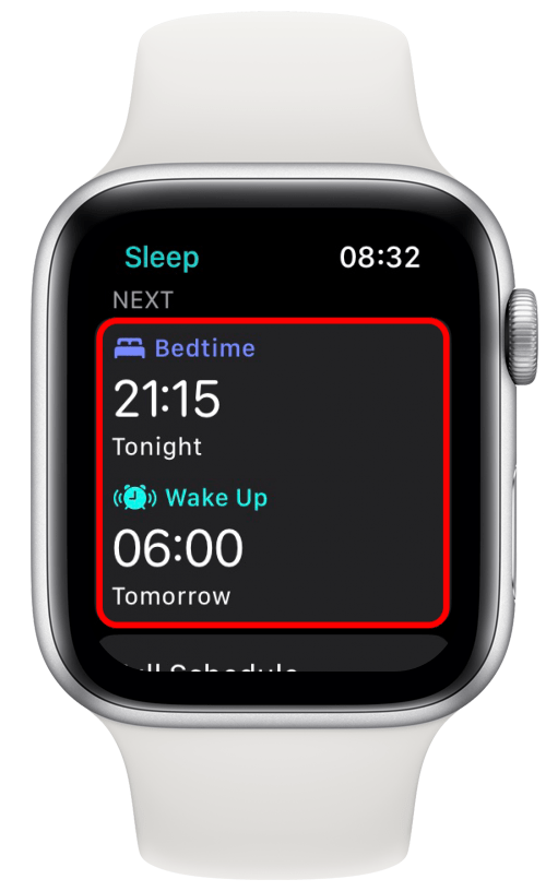 Apple watch bedtime alarm best sale