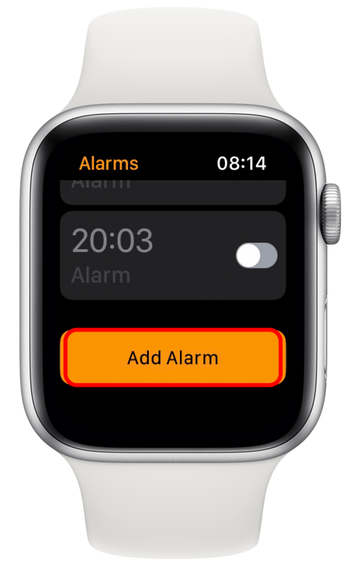 Tap Add Alarm.