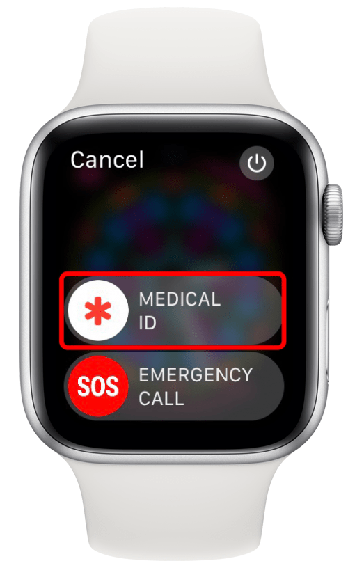 When you press and hold the Side button, you can get access to your Medical ID