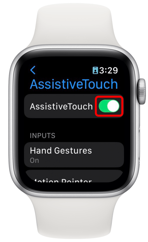 Toggle AssistiveTouch on. It will be green when enabled.