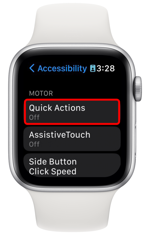 Tap Quick Actions.