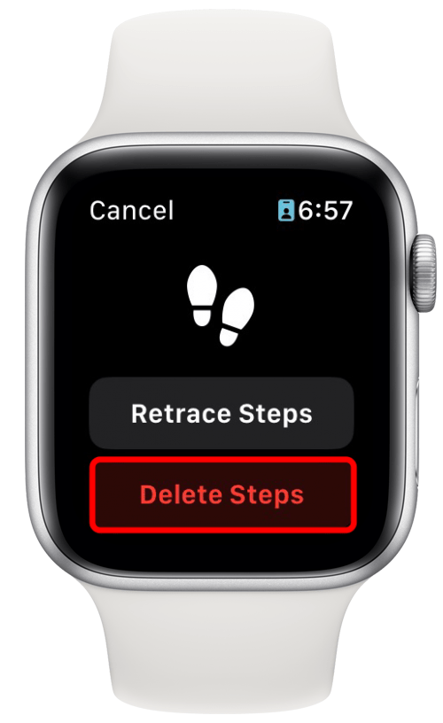 Tap Delete Steps to finish.