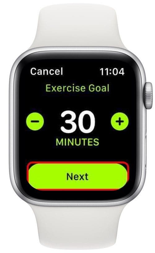Apple watch 5 on sale change activity goals