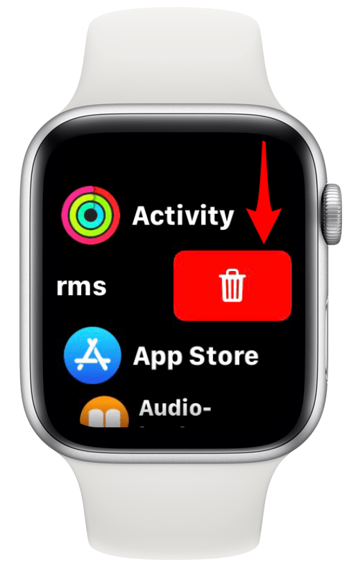 Tap the trash icon to delete the app.