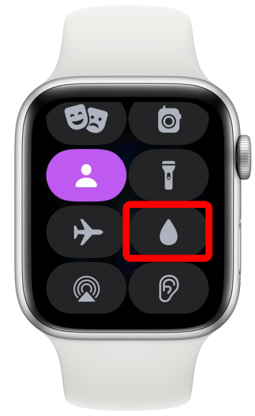 tap rain drop button
