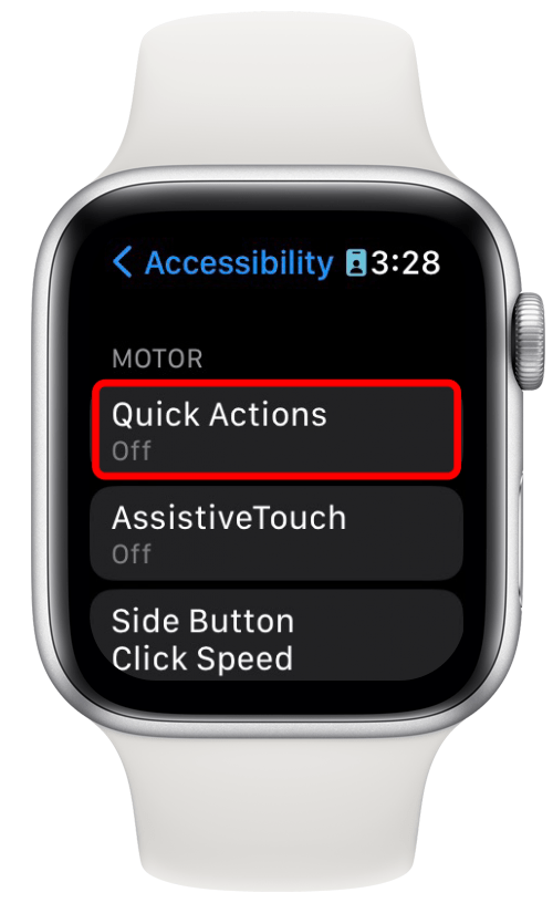 Then, tap Quick Actions.