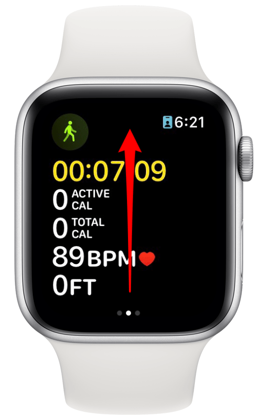 Open the Workout app and begin your chosen workout.