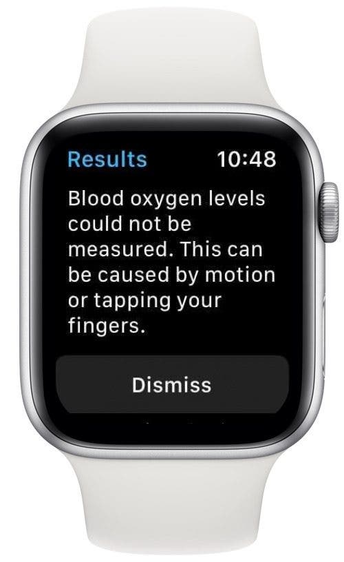 Unsuccessful blood oxygen meter measurement, retry