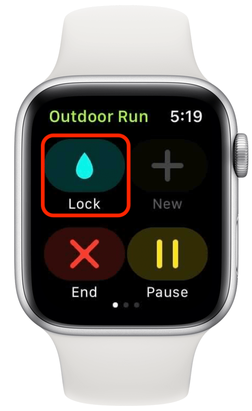 Lock apple watch screen during 2025 workout