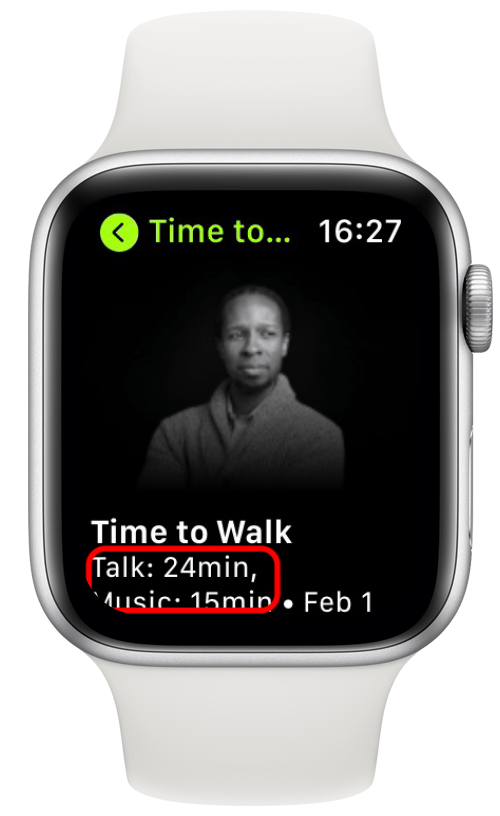 Time to Walk talk time vs music time
