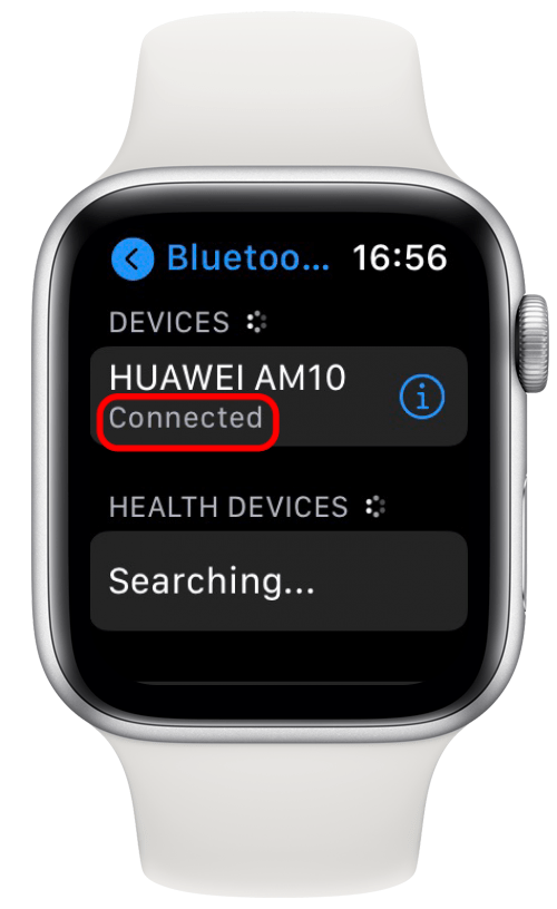 Connecting bluetooth device to Apple Watch
