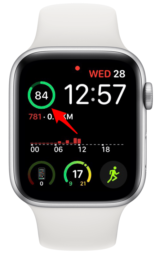 Battery charge level on Watch face
