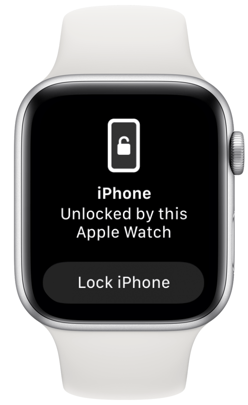 iphone unlocked with Apple Watch