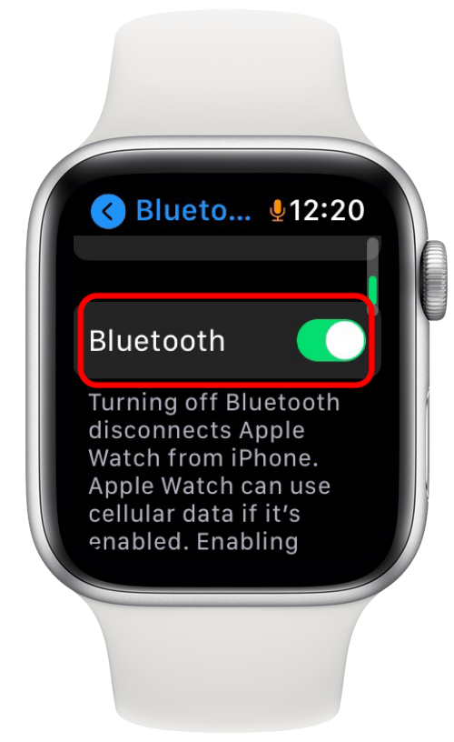 Turn off apple watch discount bluetooth