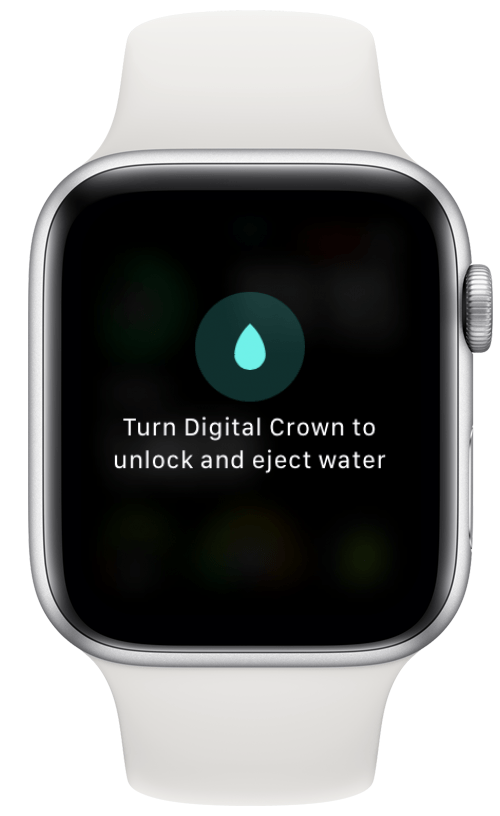 Expell water from speaker with the Digital Crown