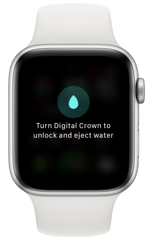 Apple watch 5 turn digital crown to unlock and eject water store