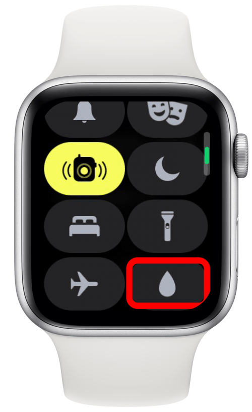 apple watch says turn digital crown to unlock and eject water