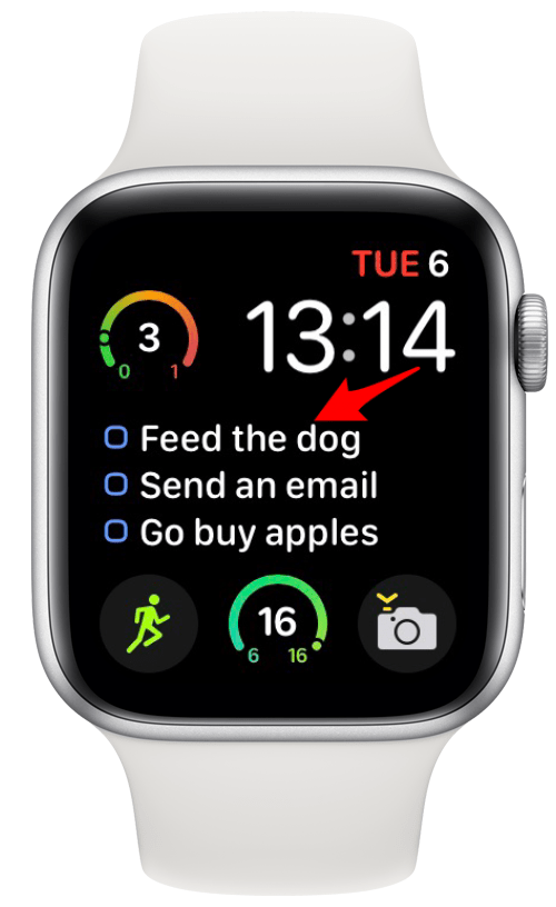 Things 3 complication on an Apple Watch face