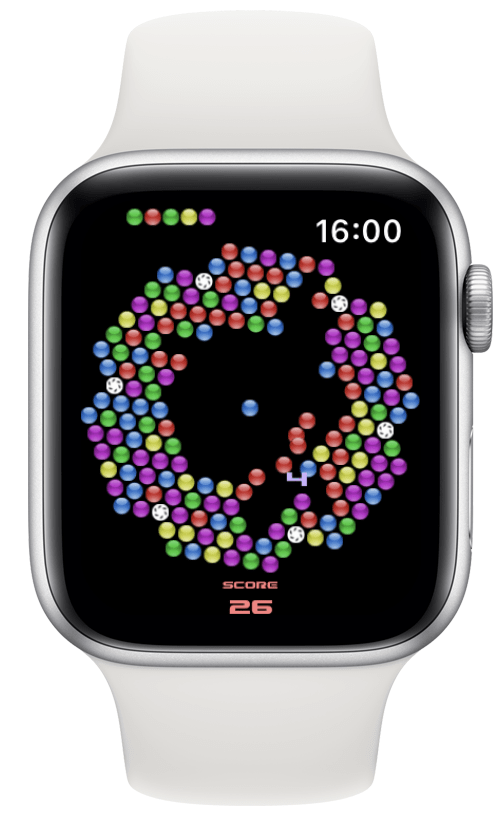 Bubble Wars game for Apple Watch