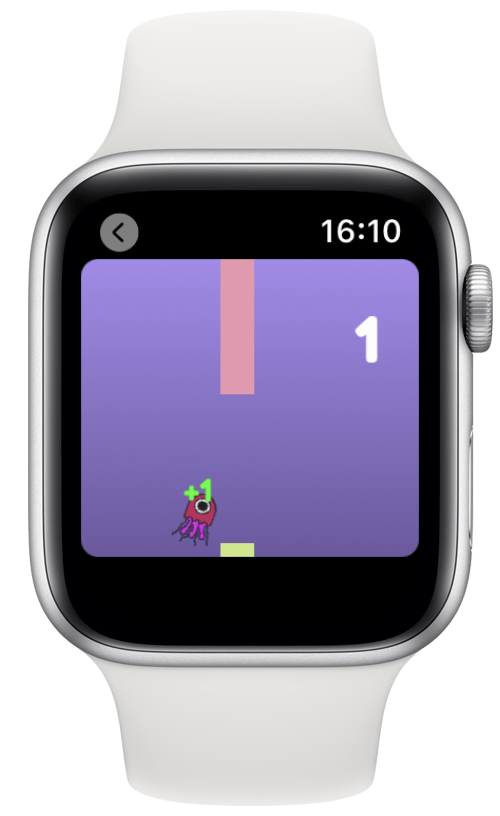 Jellyfish Tap game for Apple Watch.
