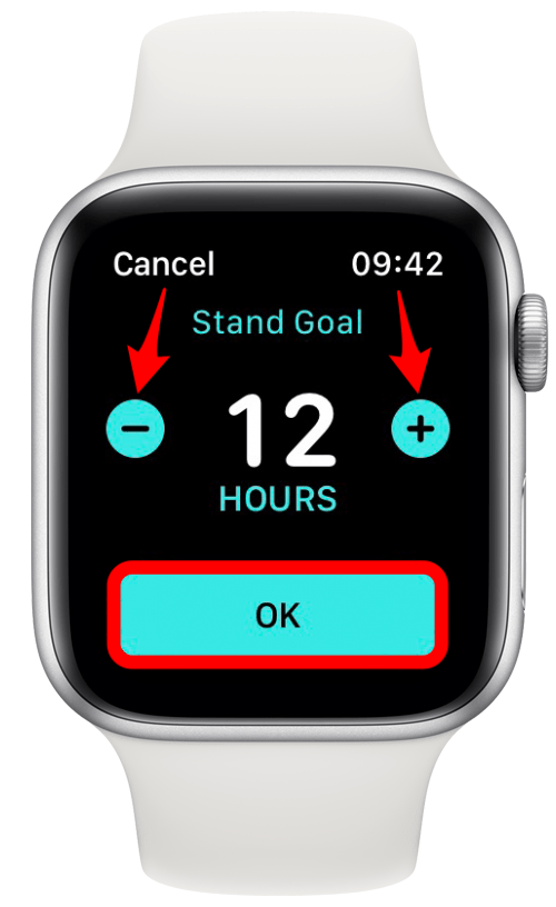 Tap OK - what does stand mean, activity icon apple watch