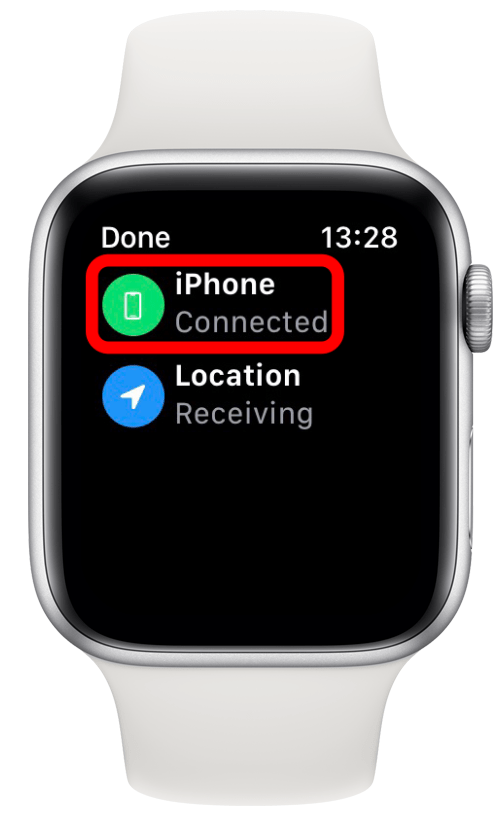 You can tap the small icon