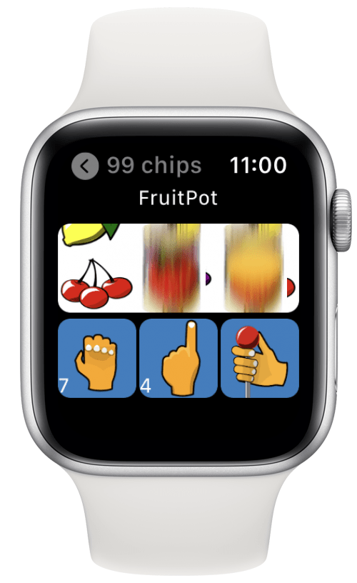Slot machine game for Apple Watch