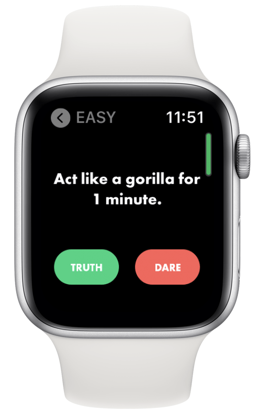 Truth or date Apple Watch game