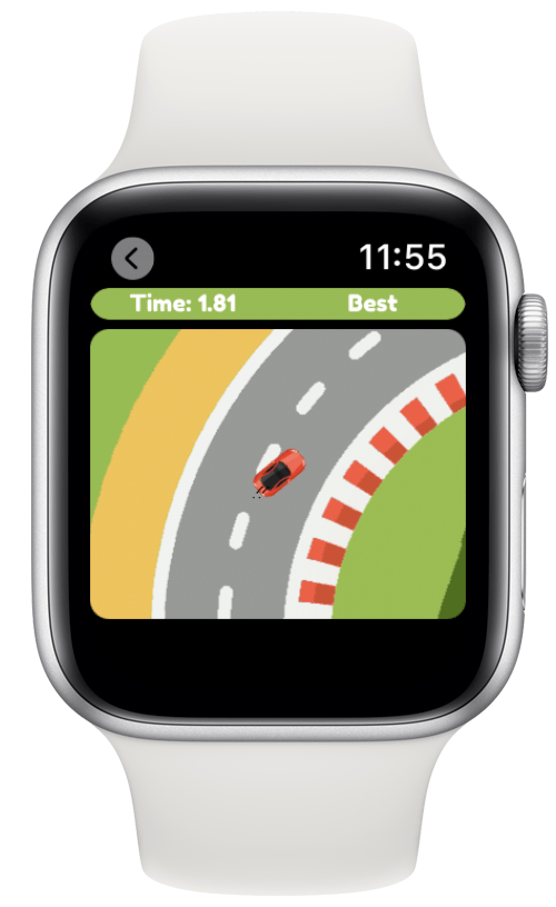 Car driving game for Apple Watch