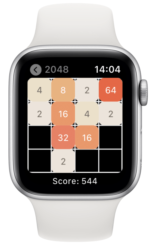 2048 game on Apple Watch