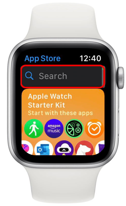 Tap the Search Bar.