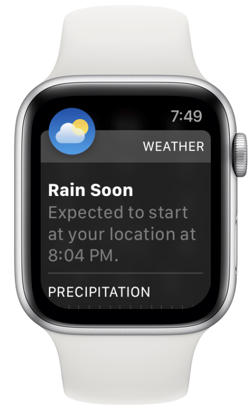 Apple watch in the rain 2025