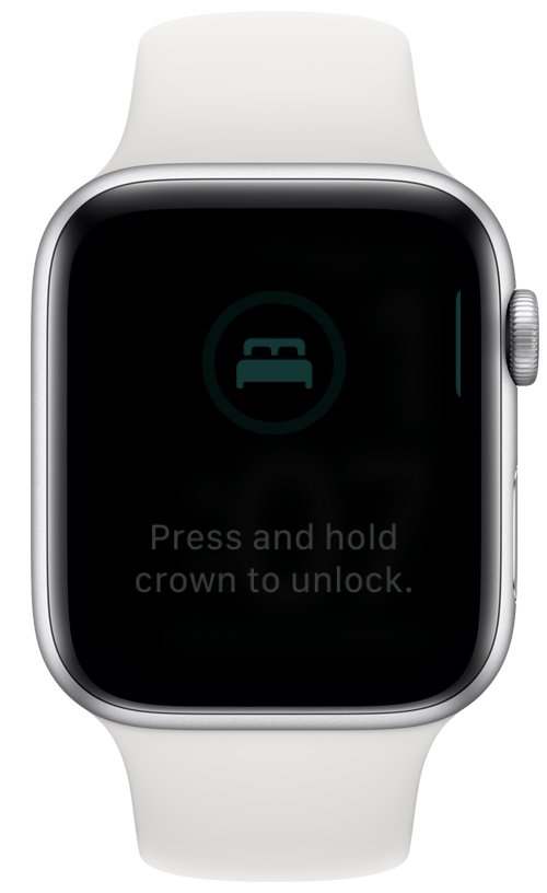 Press the Digital Crown and you will be instructed to hold it to unlock it.